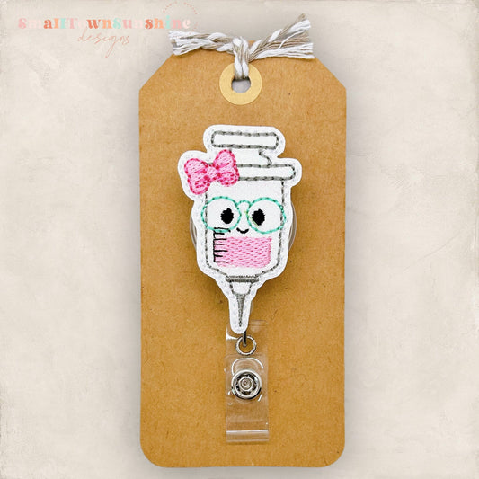 Geeky Syringe Badge Topper