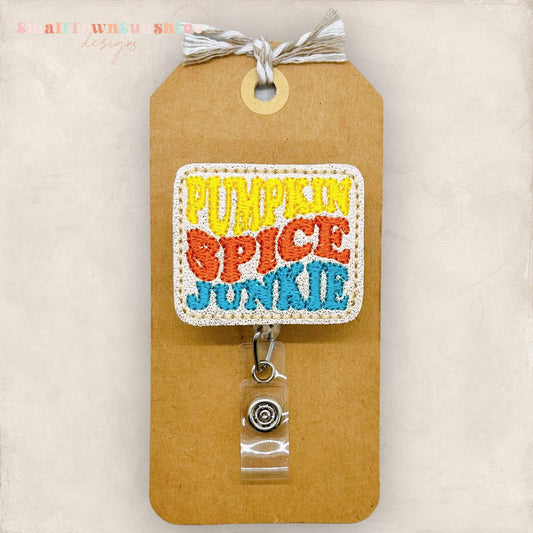 Pumpkin Spice Junkie Badge Topper
