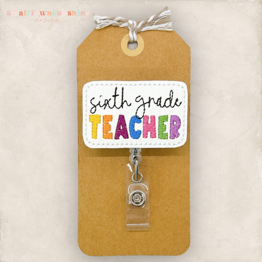 6th Grade Badge Topper