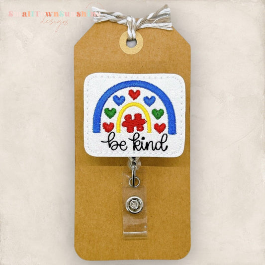 Autism Rainbow Badge Topper