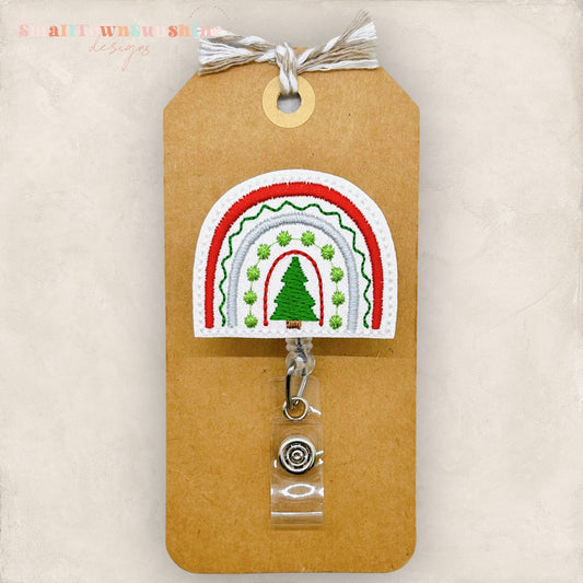 Christmas Rainbow Badge Topper
