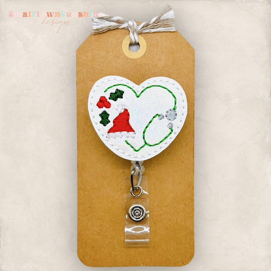 Christmas Stethoscope Badge Topper