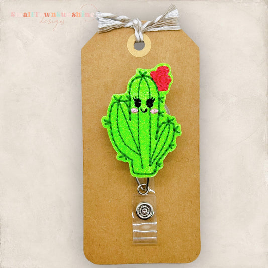 Pretty Cactus Badge Topper