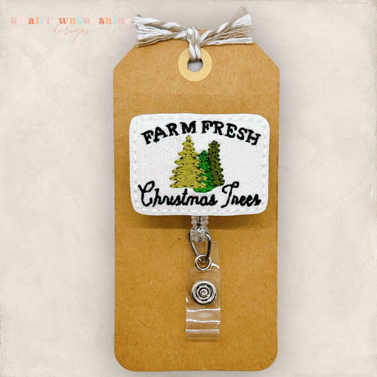 Farm Fresh Christmas Trees Badge Topper