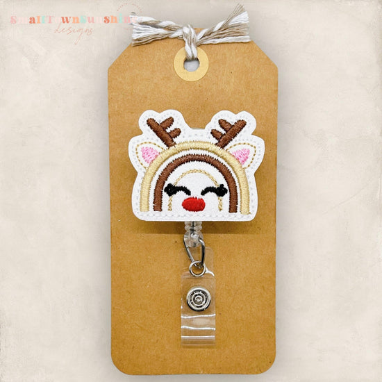 Reindeer Rainbow Badge Topper