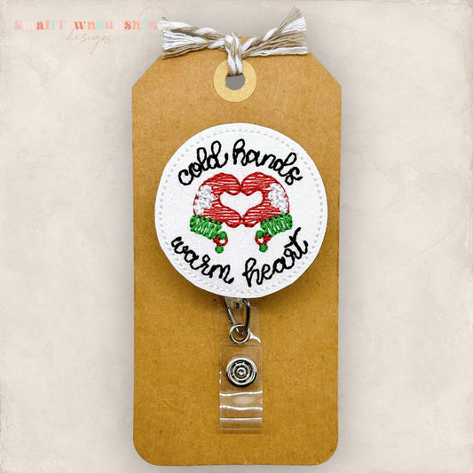 Cold Hands Warm Heart Badge Topper