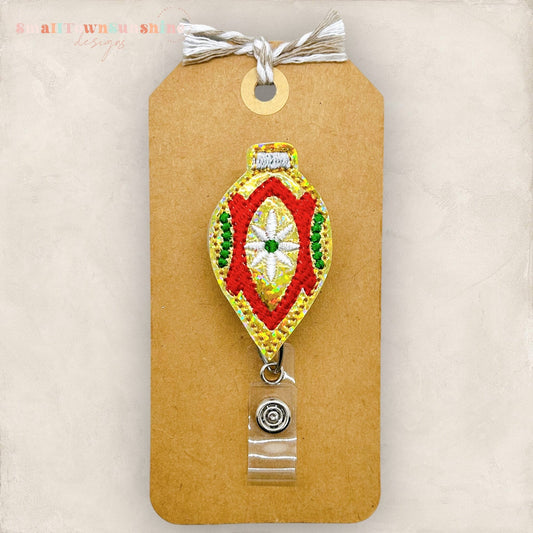 Gold Vintage Ornament Badge Topper