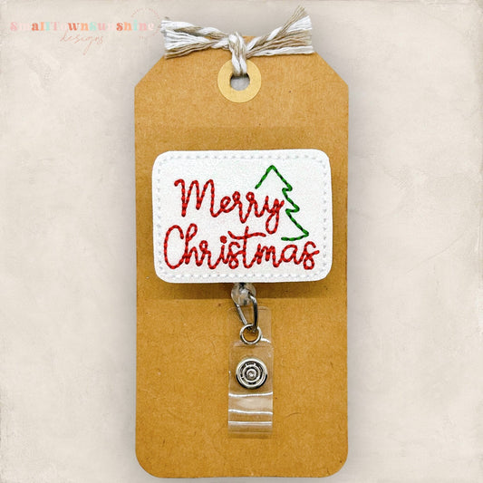 Merry Christmas Badge Topper
