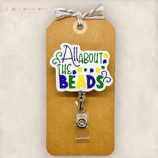 All About the Beads Badge Topper