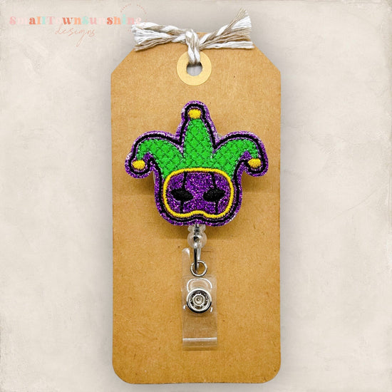 Mardi Gras Jester Badge Topper