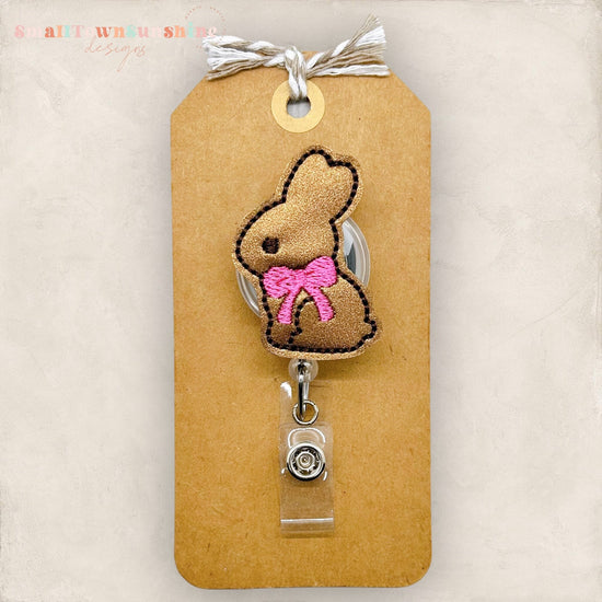 Chocolate Bunny Badge Topper