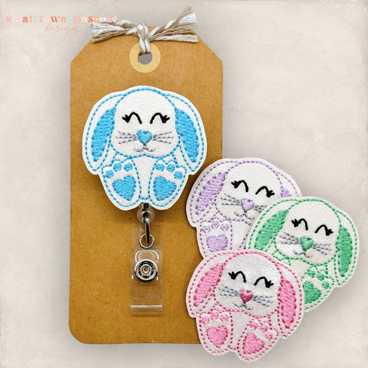 Floppy Ear Bunny Badge Topper