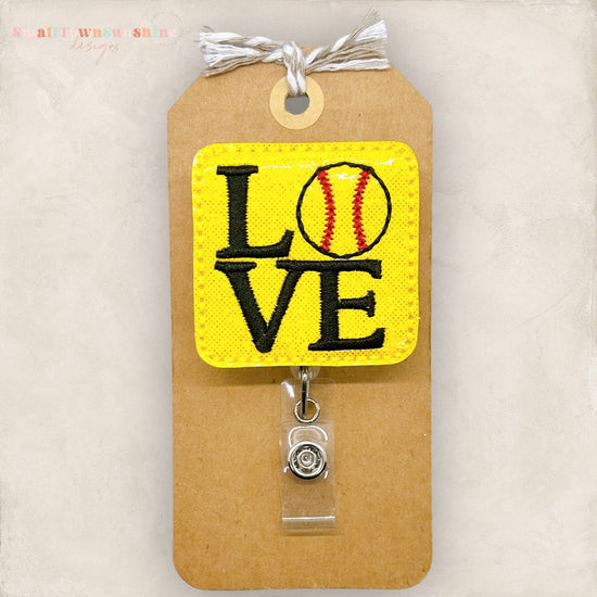 Softball Badge Topper