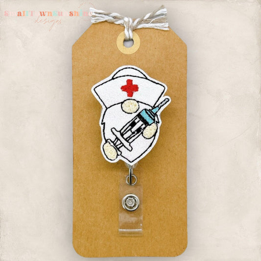 Gnome Nurse Badge Topper