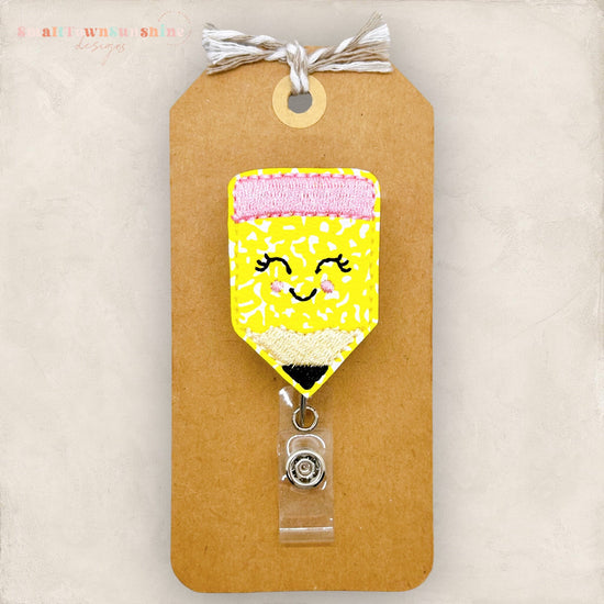 Cute Pencil Badge Topper