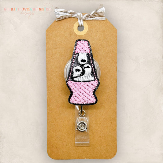 Lava Lamp Ghosts Badge Topper