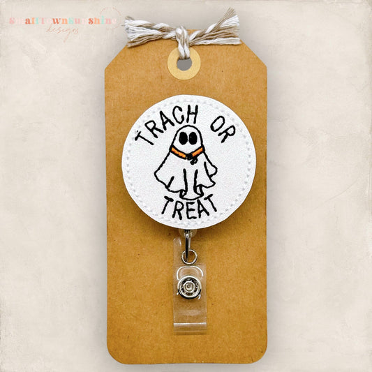 Trach or Treat Badge Topper