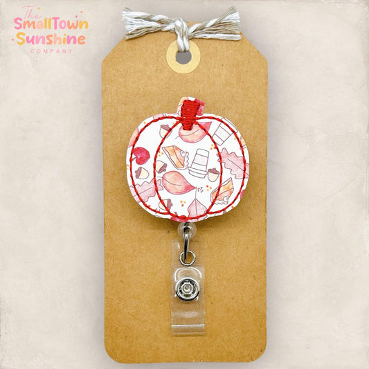 Fall Things Pumpkin Badge Topper