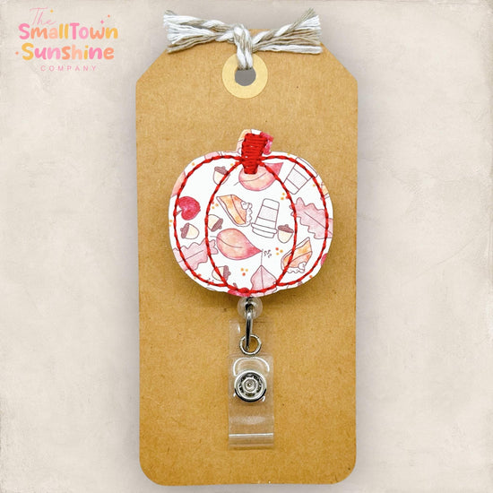 Fall Things Pumpkin Badge Topper