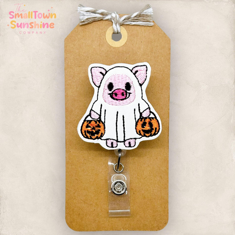 Ghost Pig Badge Topper