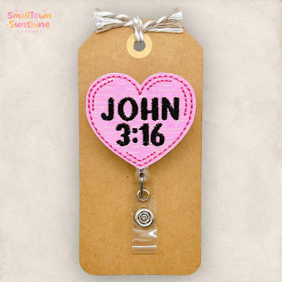 embroidered badge reel topper