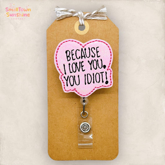 embroidered badge reel topper