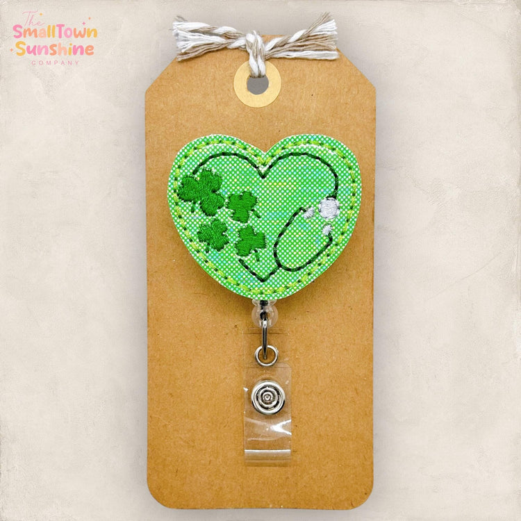 embroidered badge reel topper