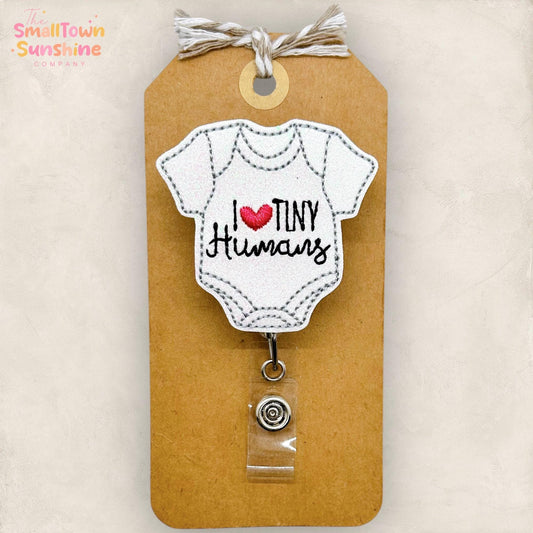 I Love Tiny Humans Badge Topper