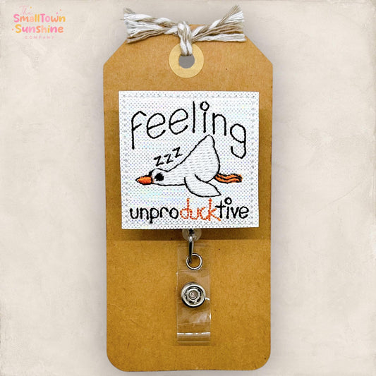 Feeling Unproductive Badge Topper