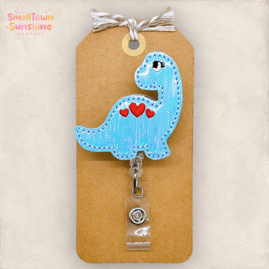 Blue Dino Badge Topper