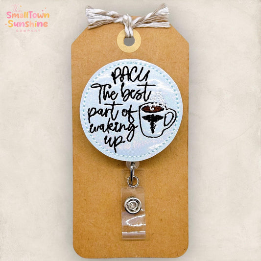 Best Part of Waking Up Badge Topper
