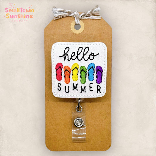 Hello Summer Badge Topper
