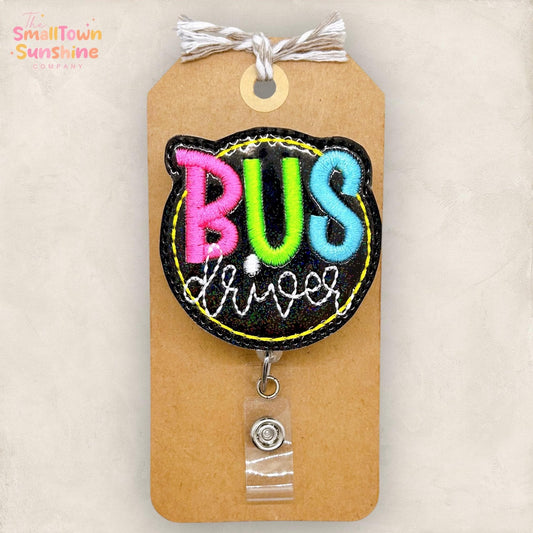 Bus Driver Badge Reel, Bus Operator Badge Clip, School Lanyard, Bus Duty Name Tag, Badge Buddy, Coworker Gift, Retractable ID Holder
