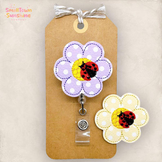 Polka Dot Daisy Badge Topper