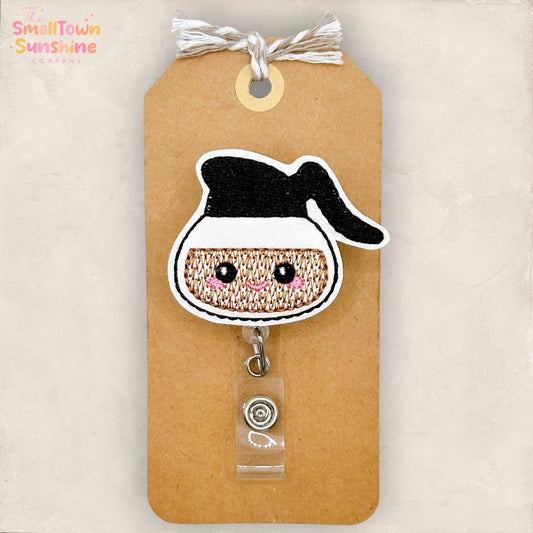 Coffee Pot Retractable Badge Reel: ID Holder, Name Tag, Swappable Topper, Coworker Gift, Lanyard, MRI Safe, Heavy Duty Options | GLITTER