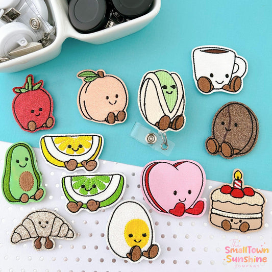 Food Plushie Badge Toppers