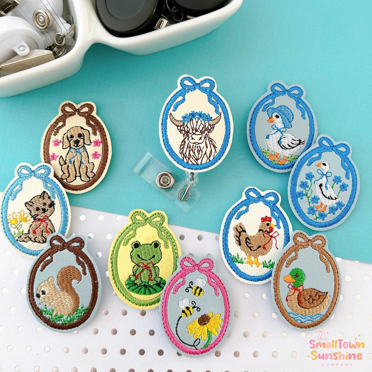 Vintage Animal Cameo Badge Toppers