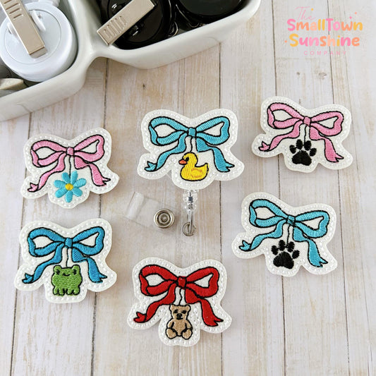 Cute Everyday Bow Badge Toppers