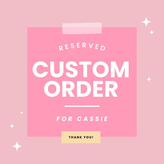 Reserved Custom Order for Cassie - Team Member of the Month; blue lettering