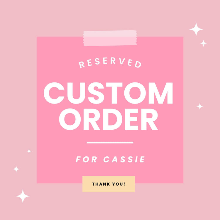 Reserved Custom Order for Cassie - Team Member of the Month; blue lettering